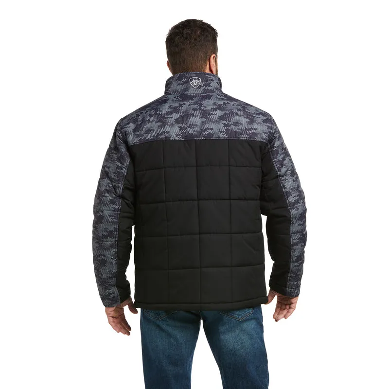 Ariat Men's Colorblock Crius Insulated Jacket, Black/Digi Camo