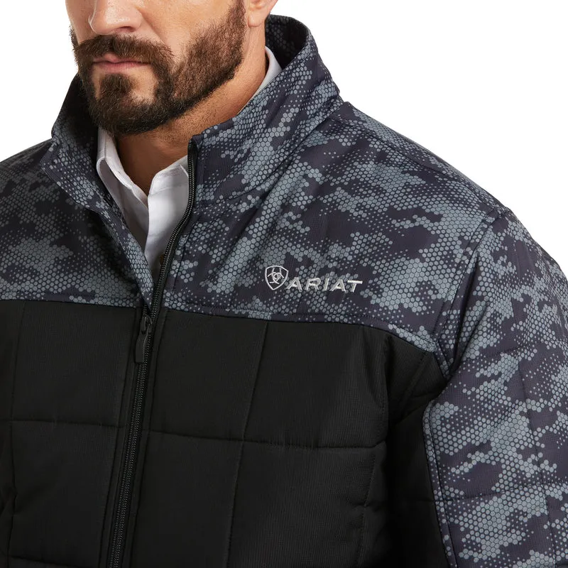 Ariat Men's Colorblock Crius Insulated Jacket, Black/Digi Camo