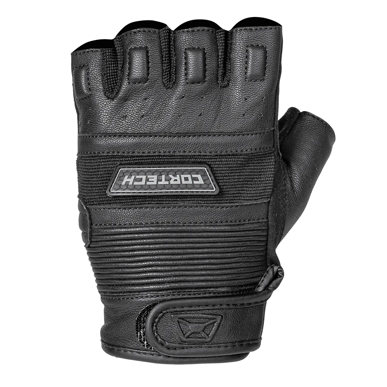 Cortech Flip Off Fingerless Leather Motorcycle Gloves