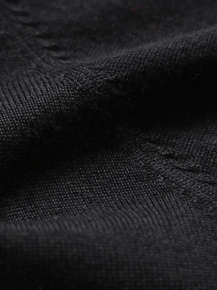 Eco Innovative Hoodie Sweater in Cool Black 拉鍊連帽針織毛衣 (深黑色)