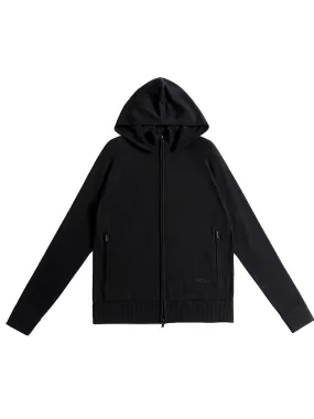 Eco Innovative Hoodie Sweater in Cool Black 拉鍊連帽針織毛衣 (深黑色)