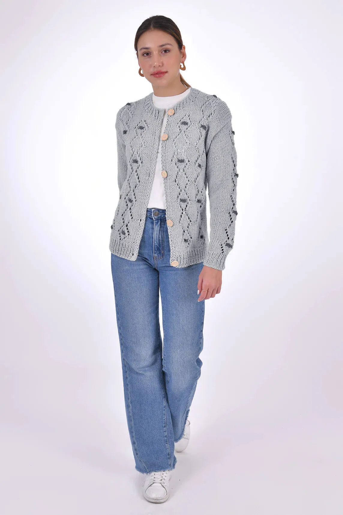 FANM MON Ava Cotton Button Front Cardigan