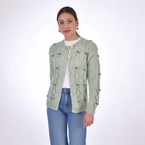 FANM MON Ava Cotton Button Front Cardigan