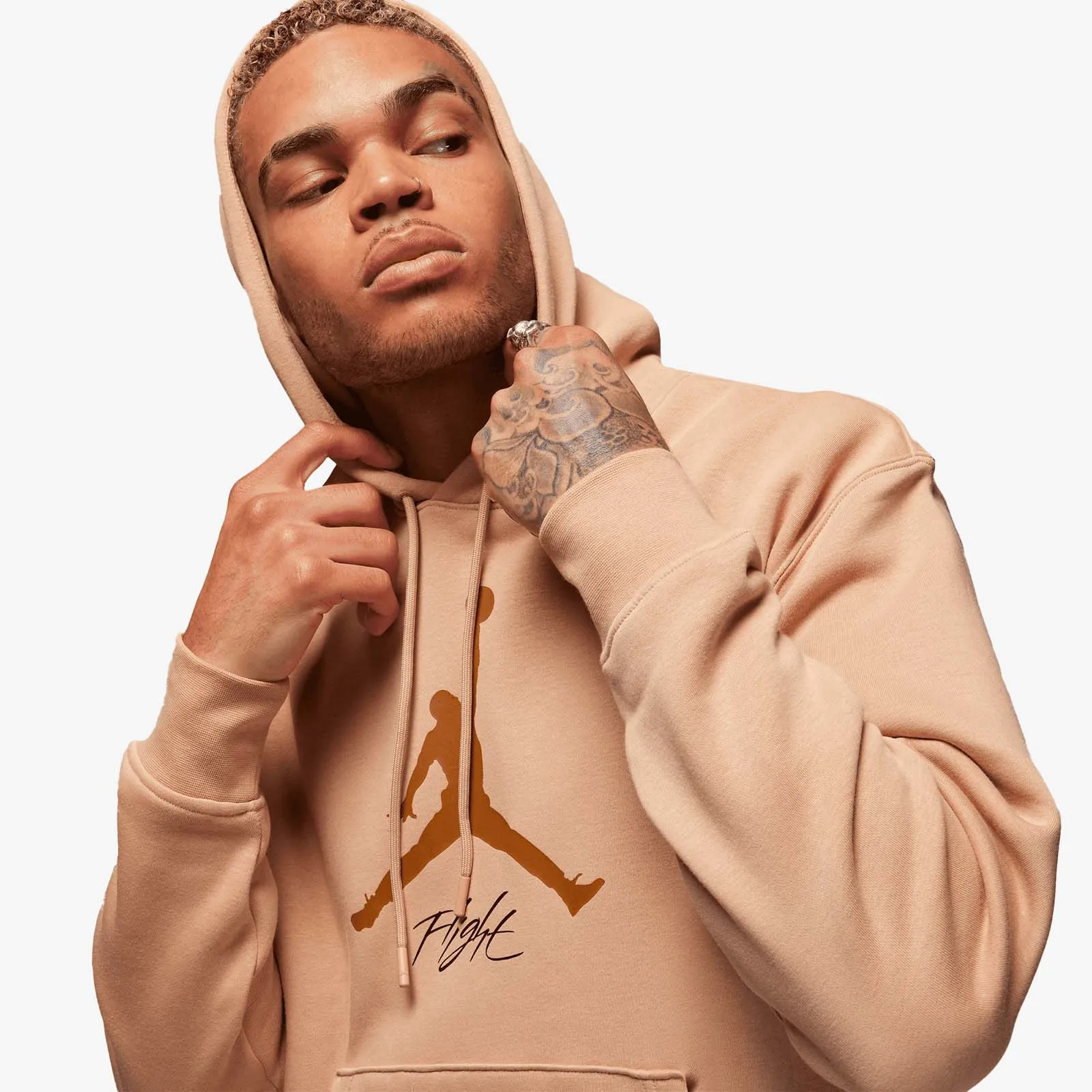 Jordan Essentials Baseline Fleece Hoodie - Hemp