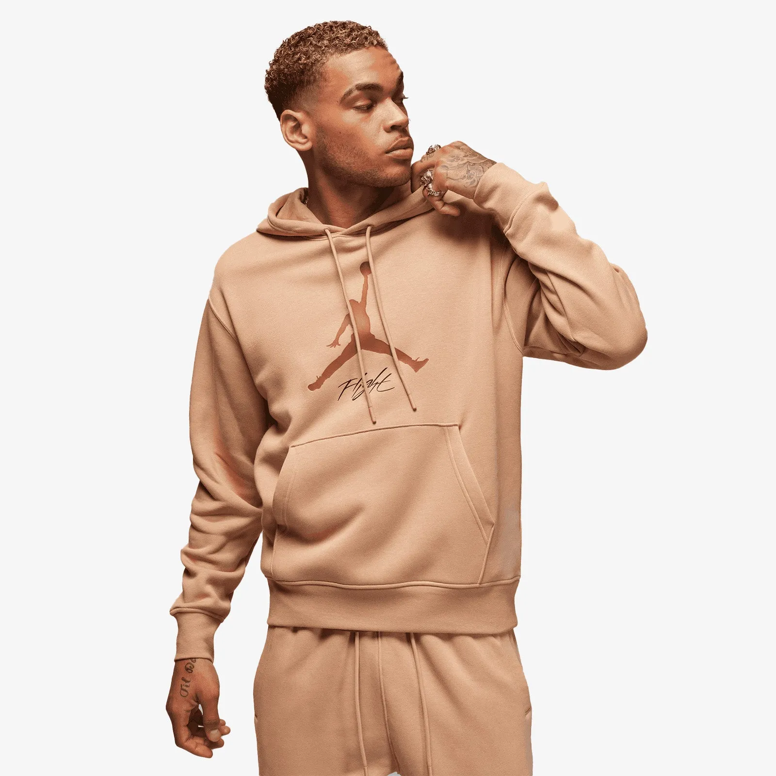 Jordan Essentials Baseline Fleece Hoodie - Hemp