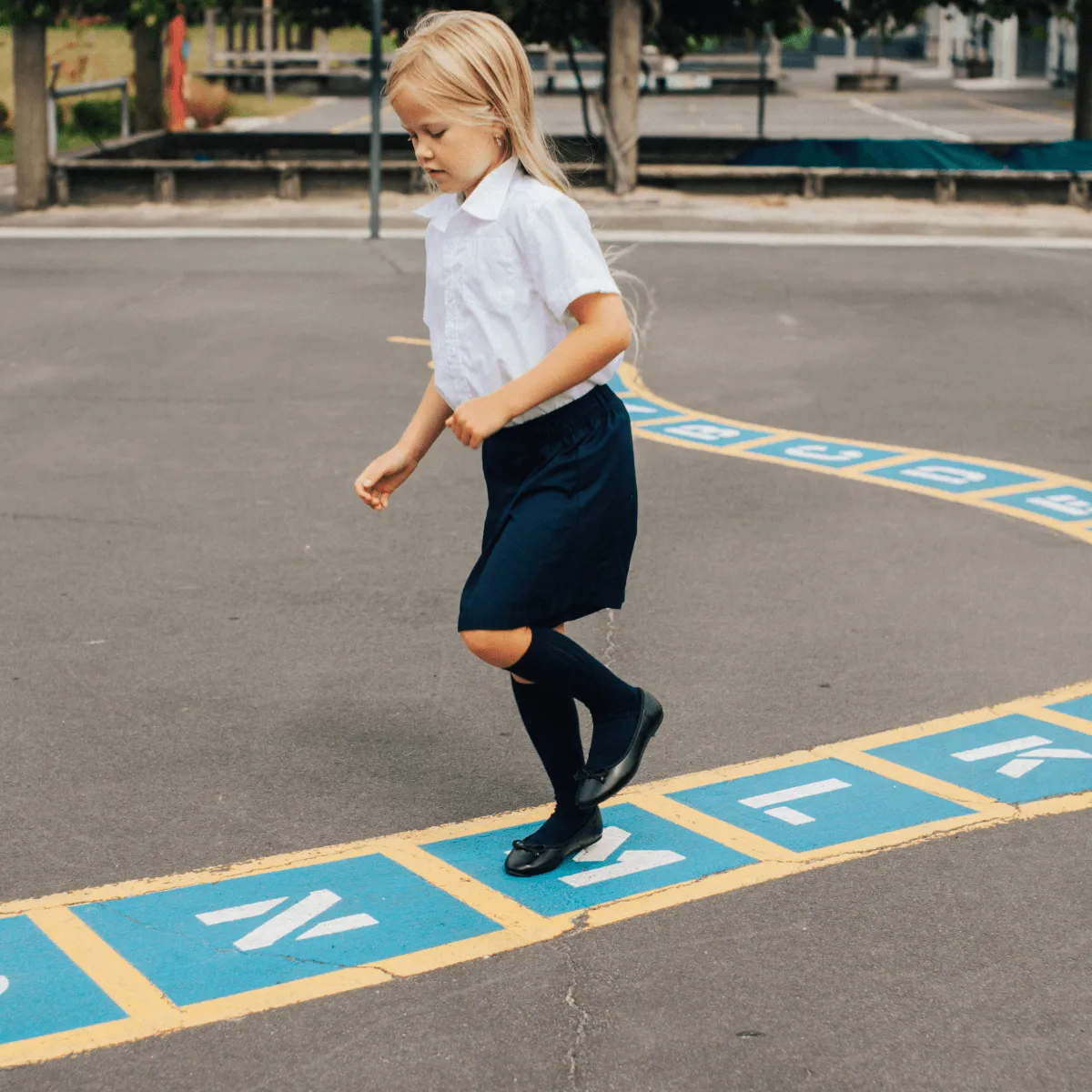 Lamington Child Merino Knee Hi Socks - Navy