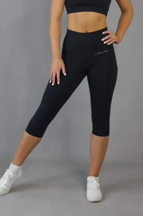 Perform High Waist 3/4 - Black