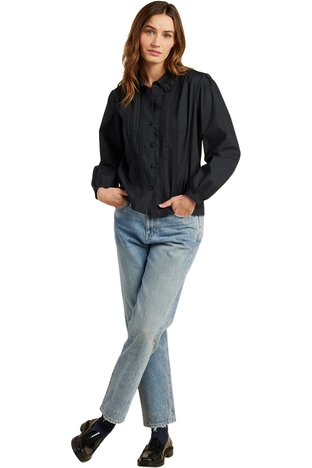 Trovata Birds of Paradise Alise Blouse in Black