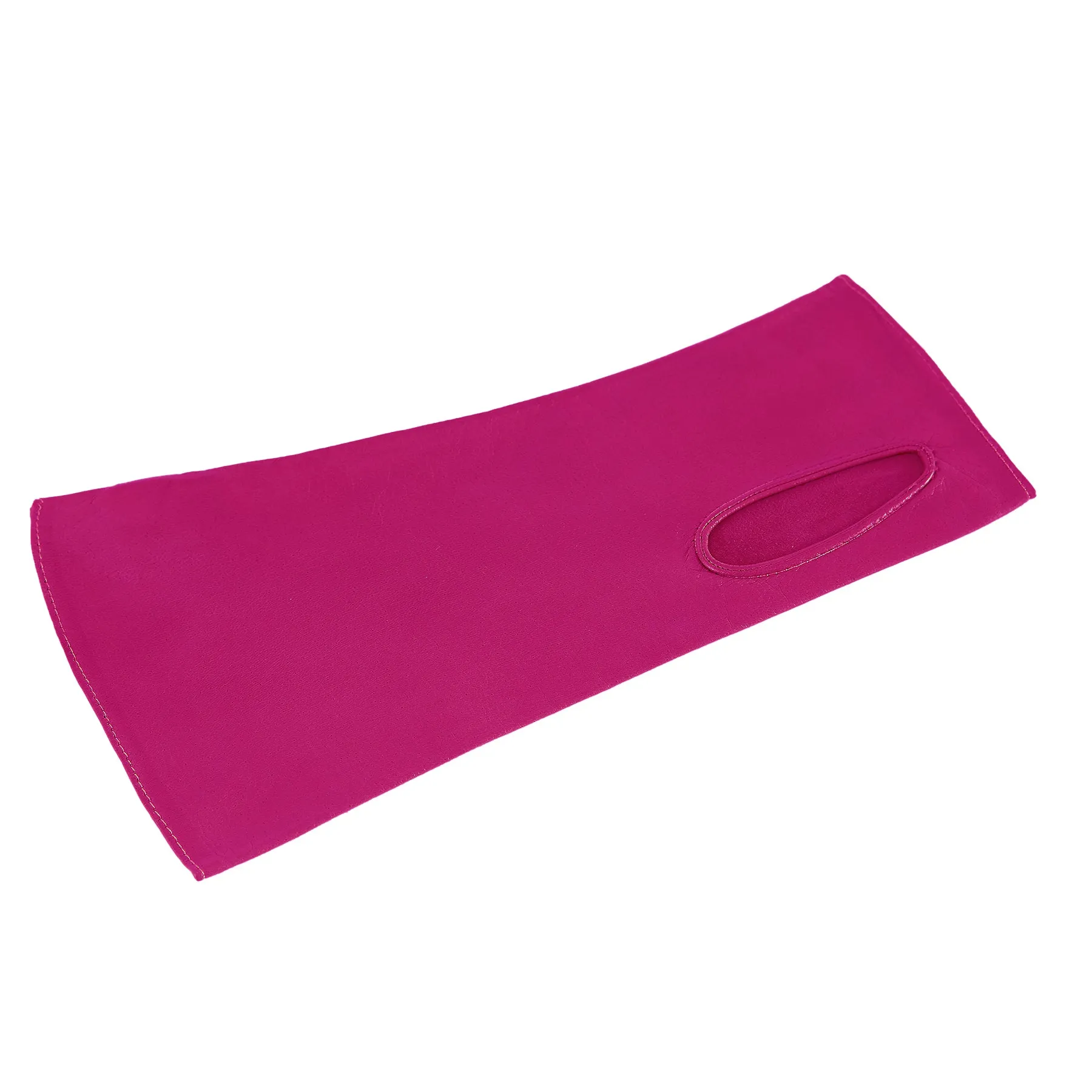 Women's fingerless pink nappa leather gloves unlined